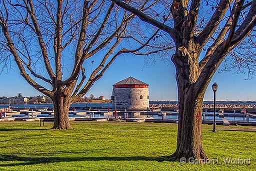 Rideau Canal Southern Entrance_DSCF5471.jpg - Martello Towers photographed along the Rideau Canal Waterway at Kingston, Ontario, Canada.